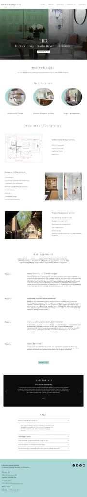 An example of how to write a service page from Lauren Hesse Design.