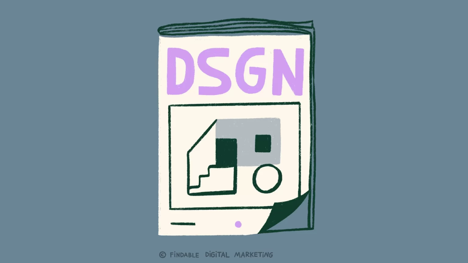 Design magazine illustration